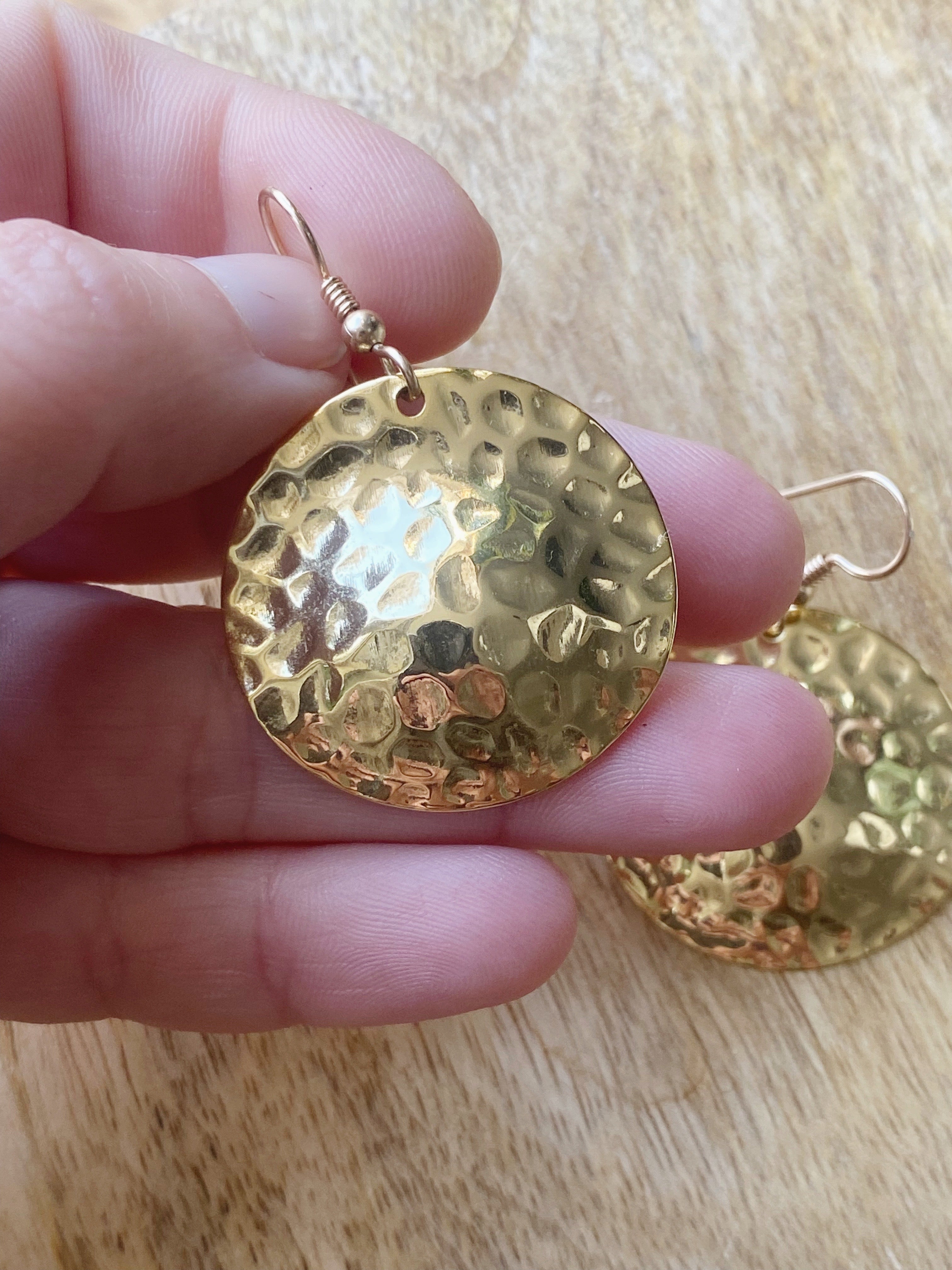 Goldene Münz Ohrringe