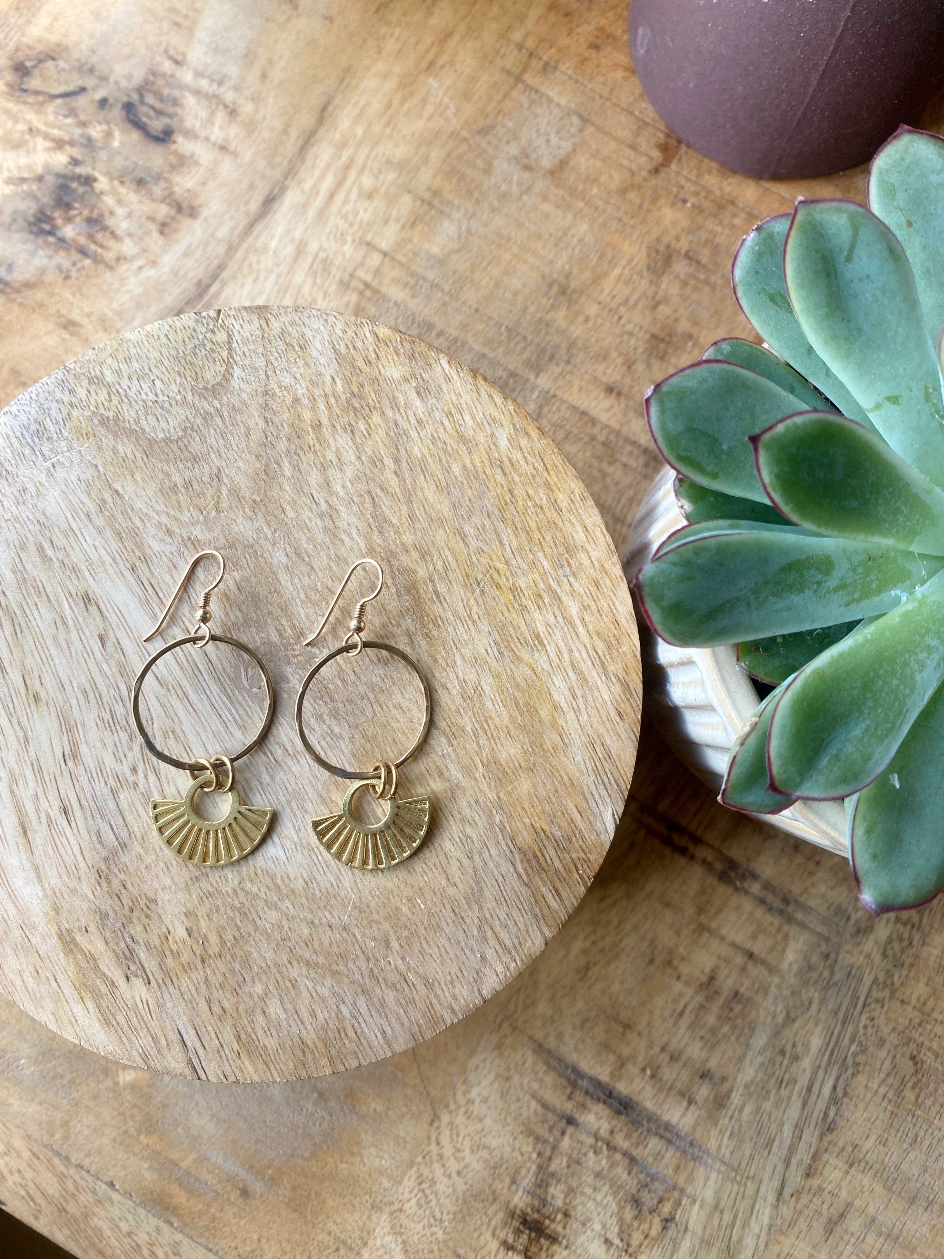 Golden Inka Ohrringe