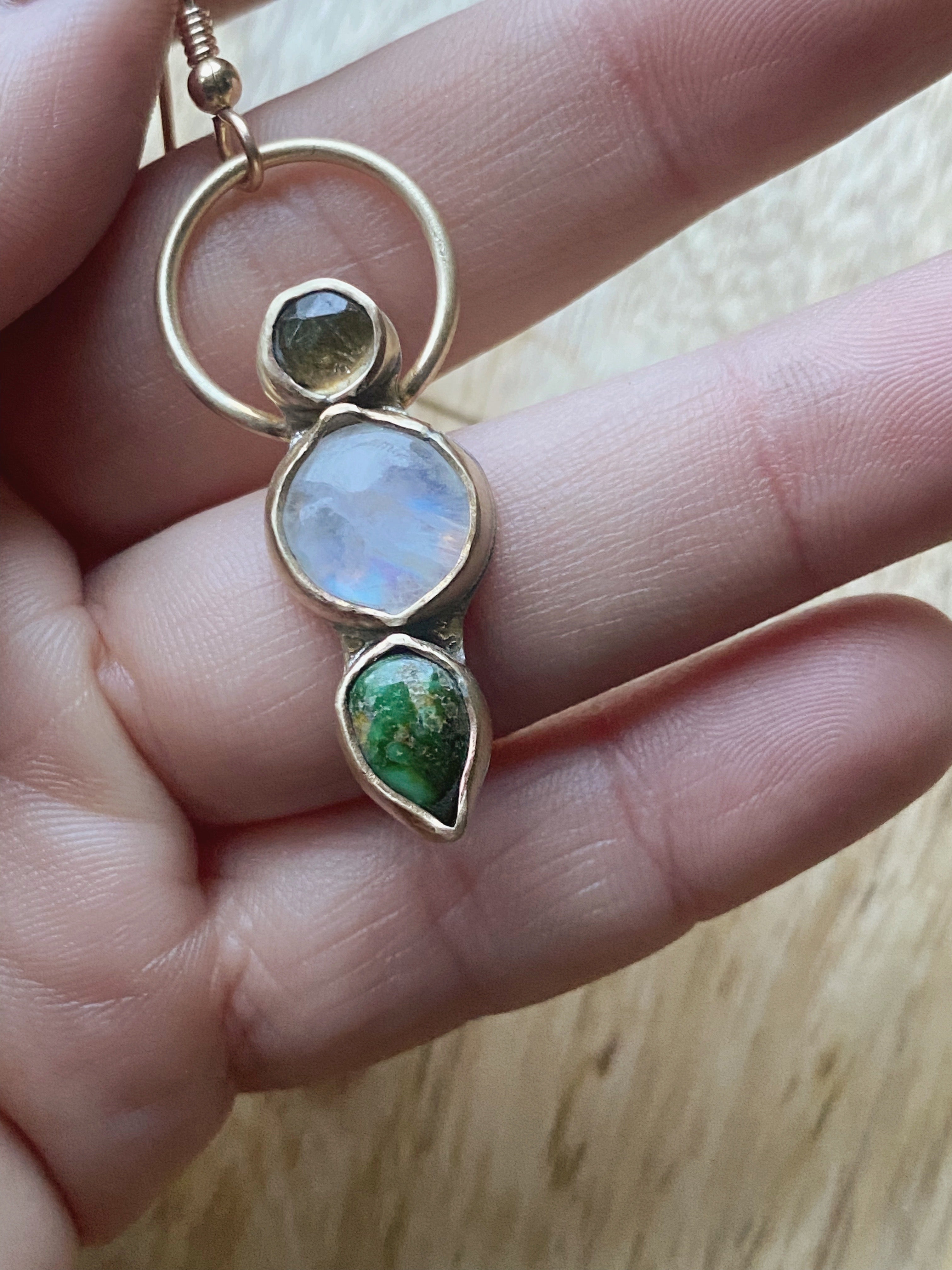 Klarheit im Grünlicht Ohrringe