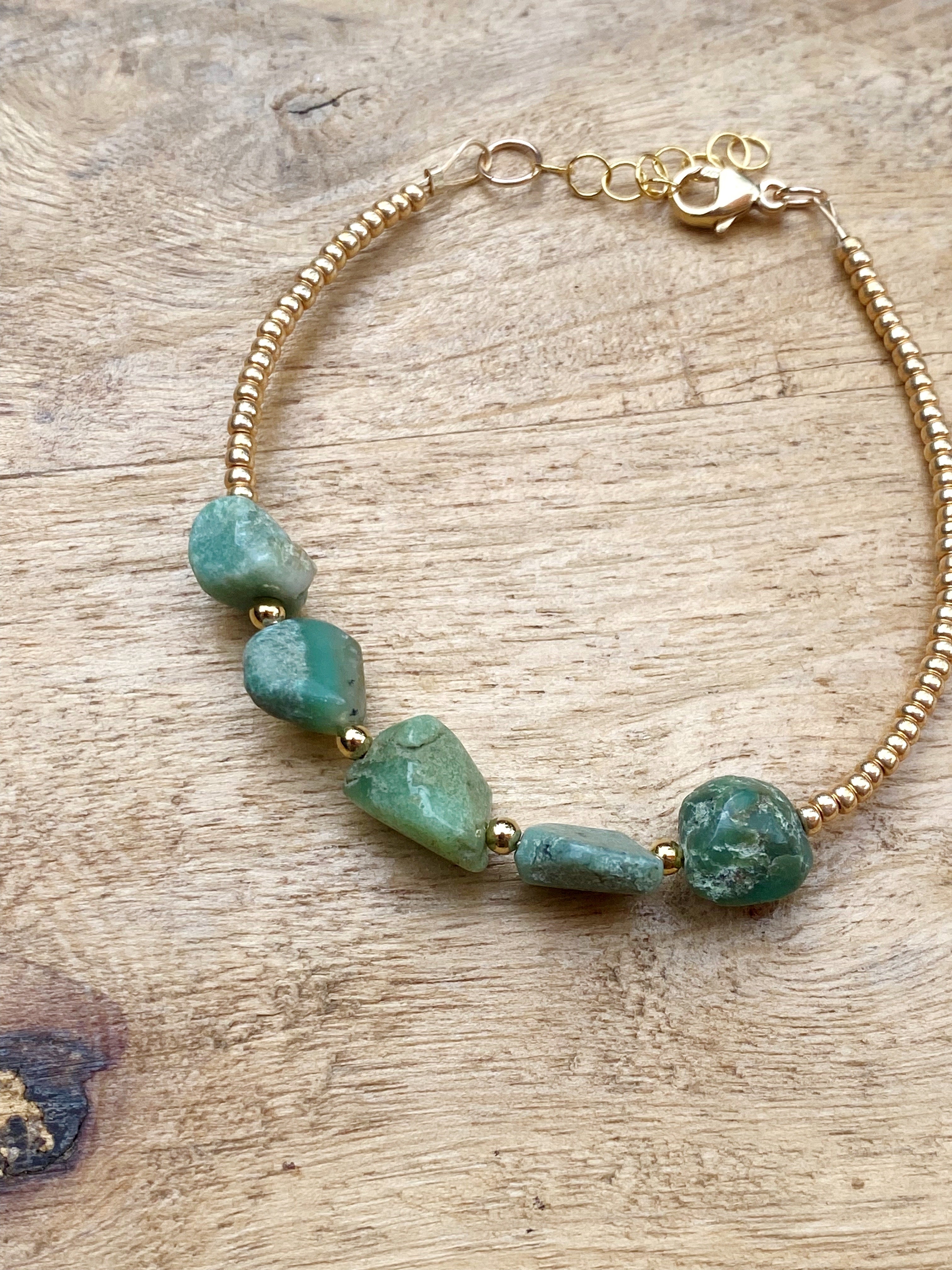 Emerald Nugget Armband