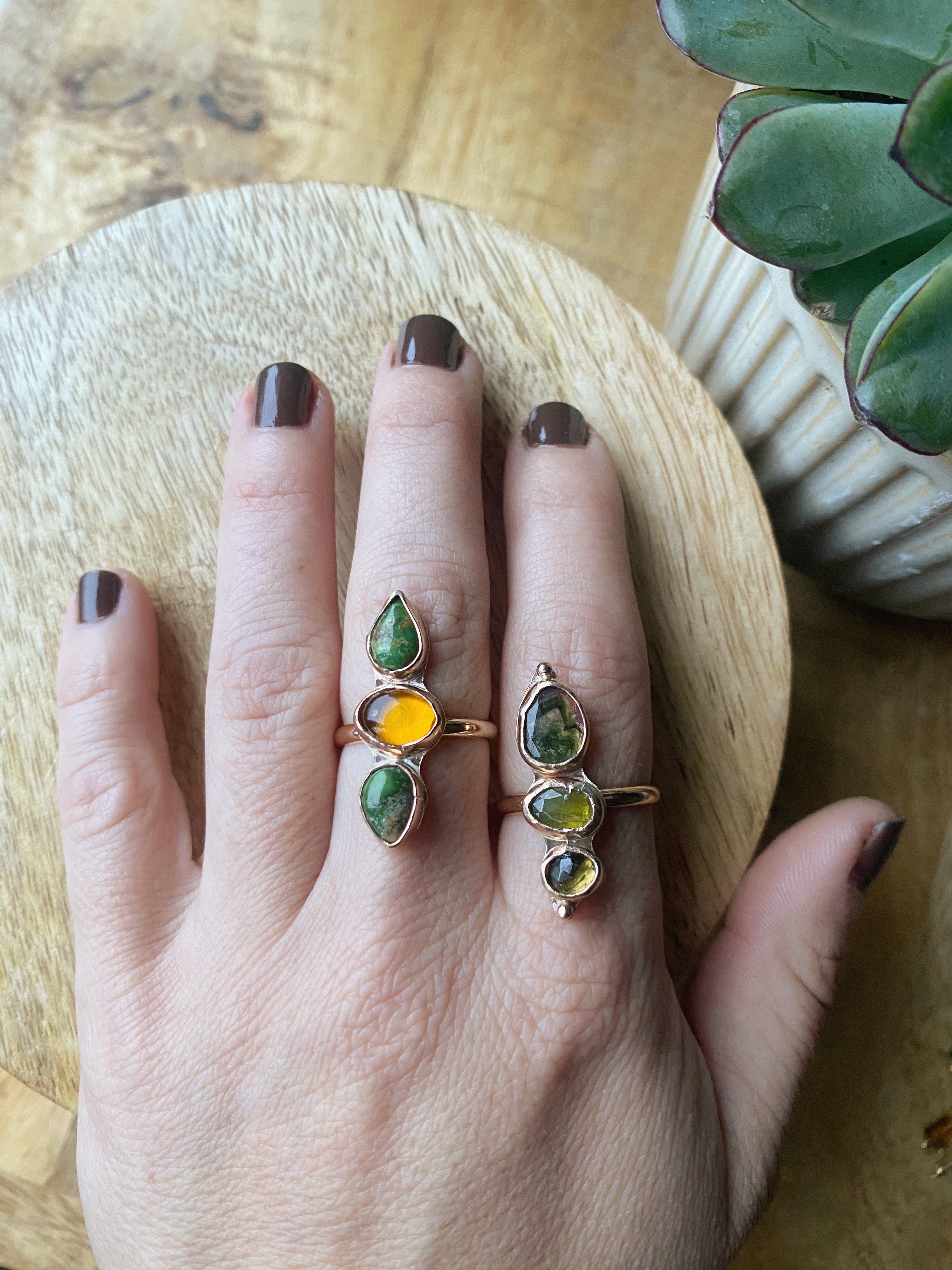 Grüne Leichtigkeit Ring