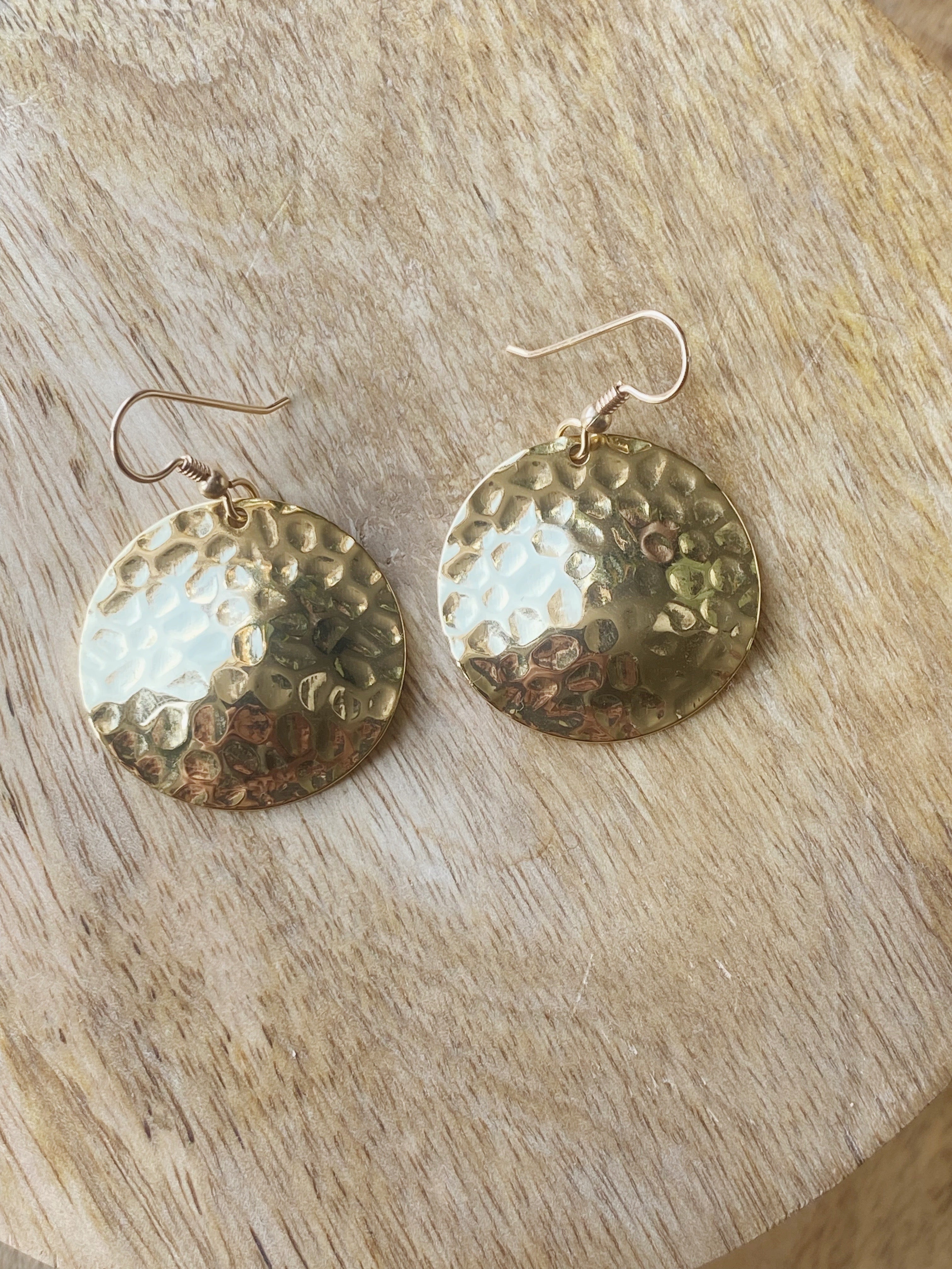 Goldene Münz Ohrringe