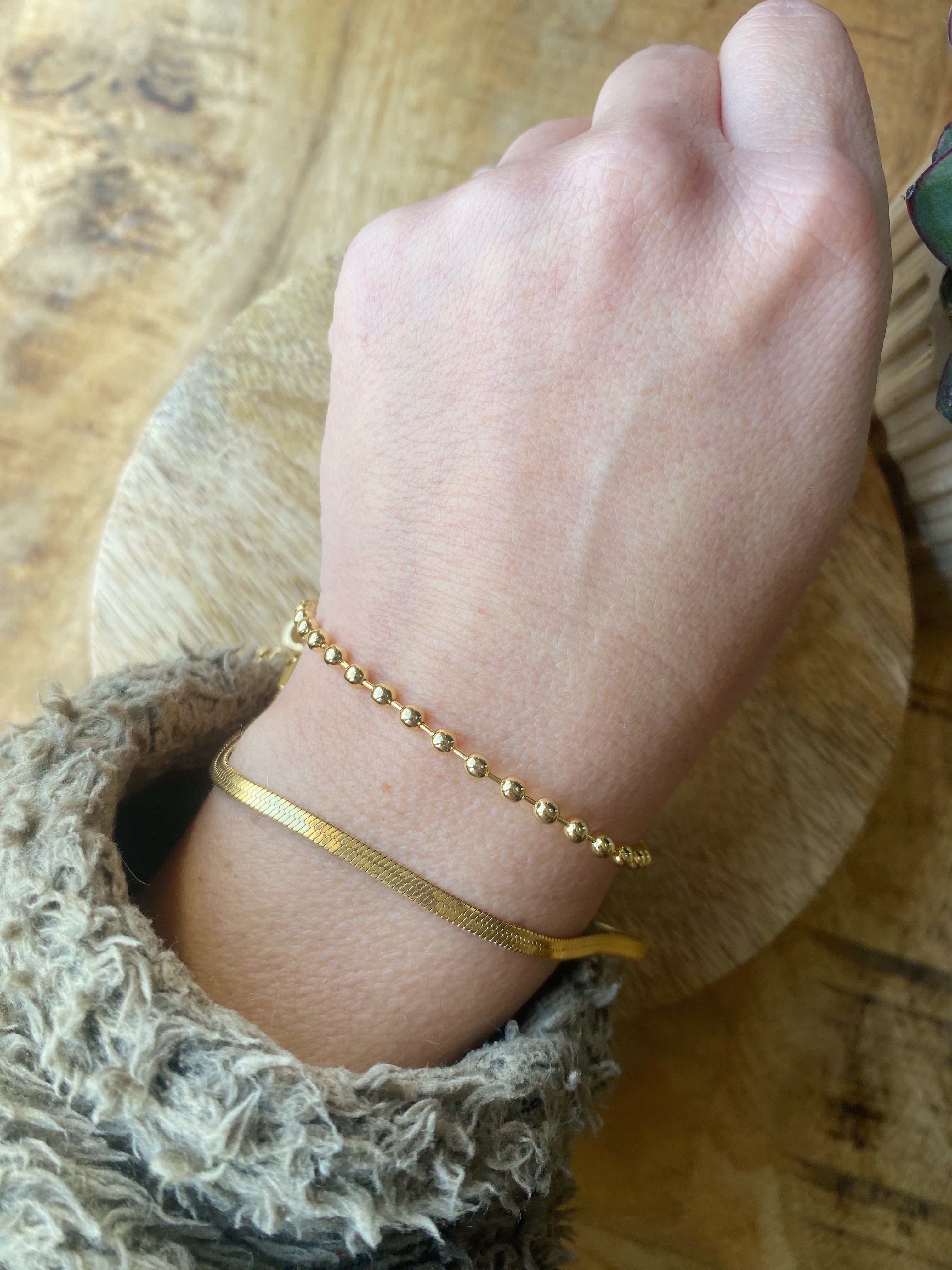 Golden Schlangen Armband