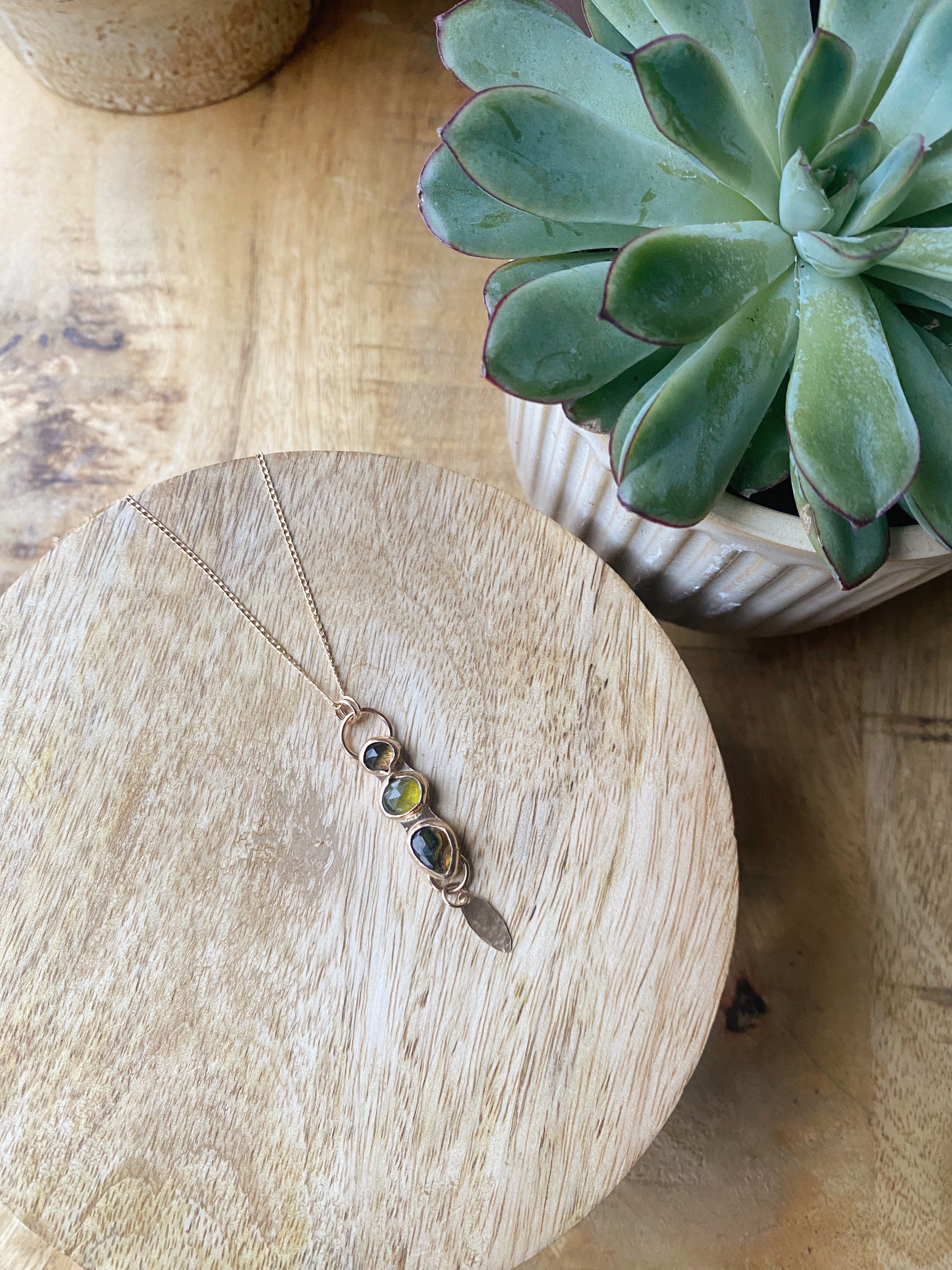 Grüne Leichtigkeit Kette