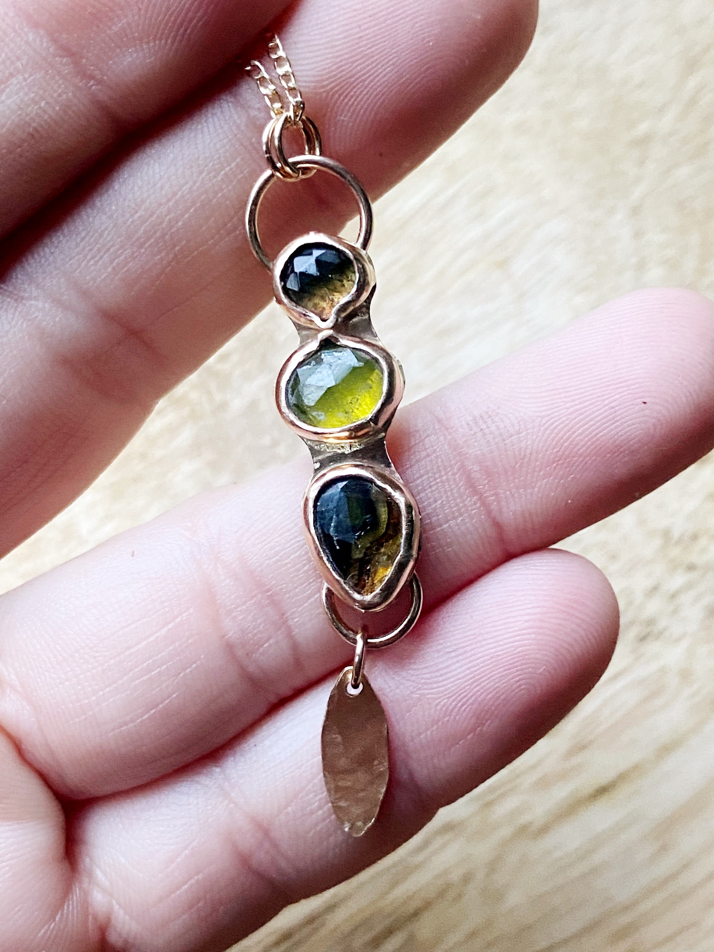 Grüne Leichtigkeit Kette