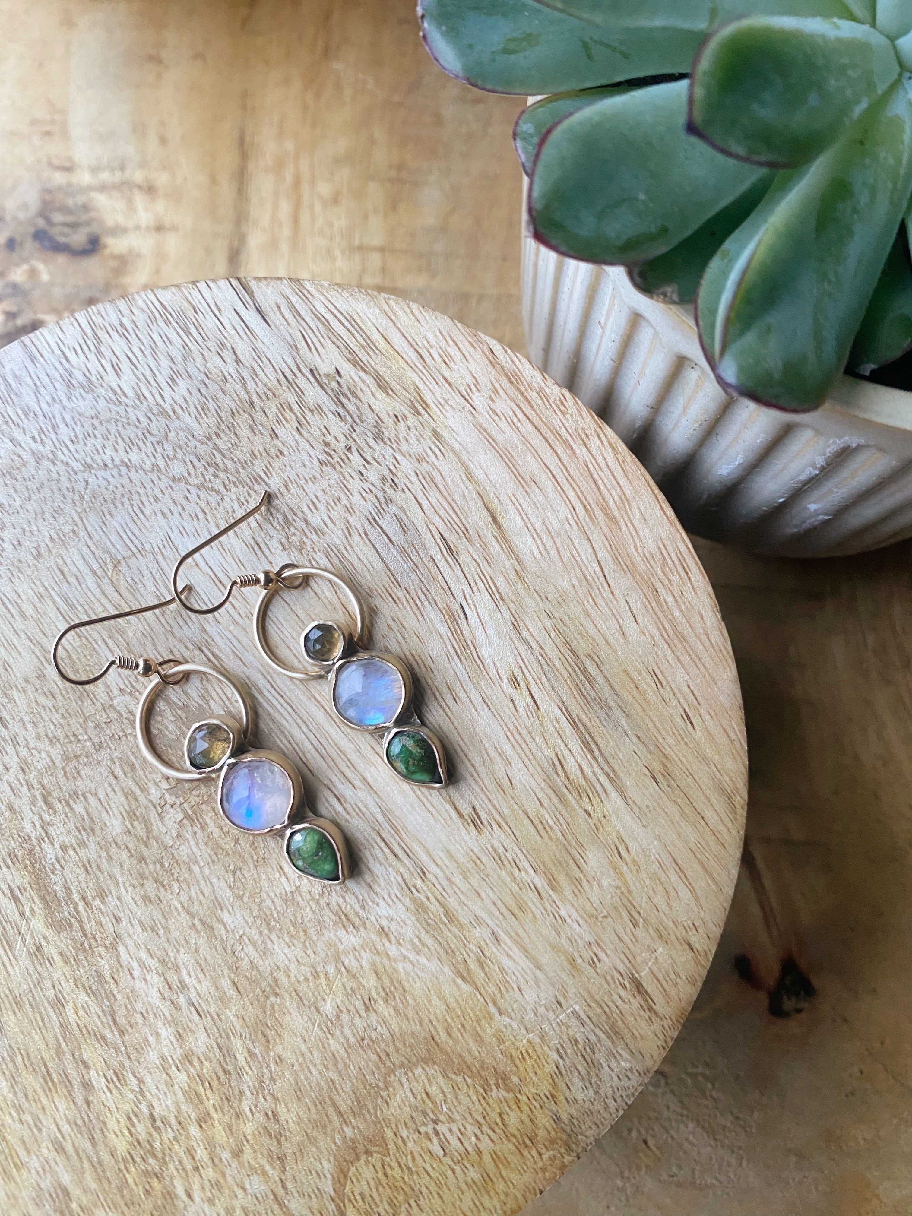 Klarheit im Grünlicht Ohrringe