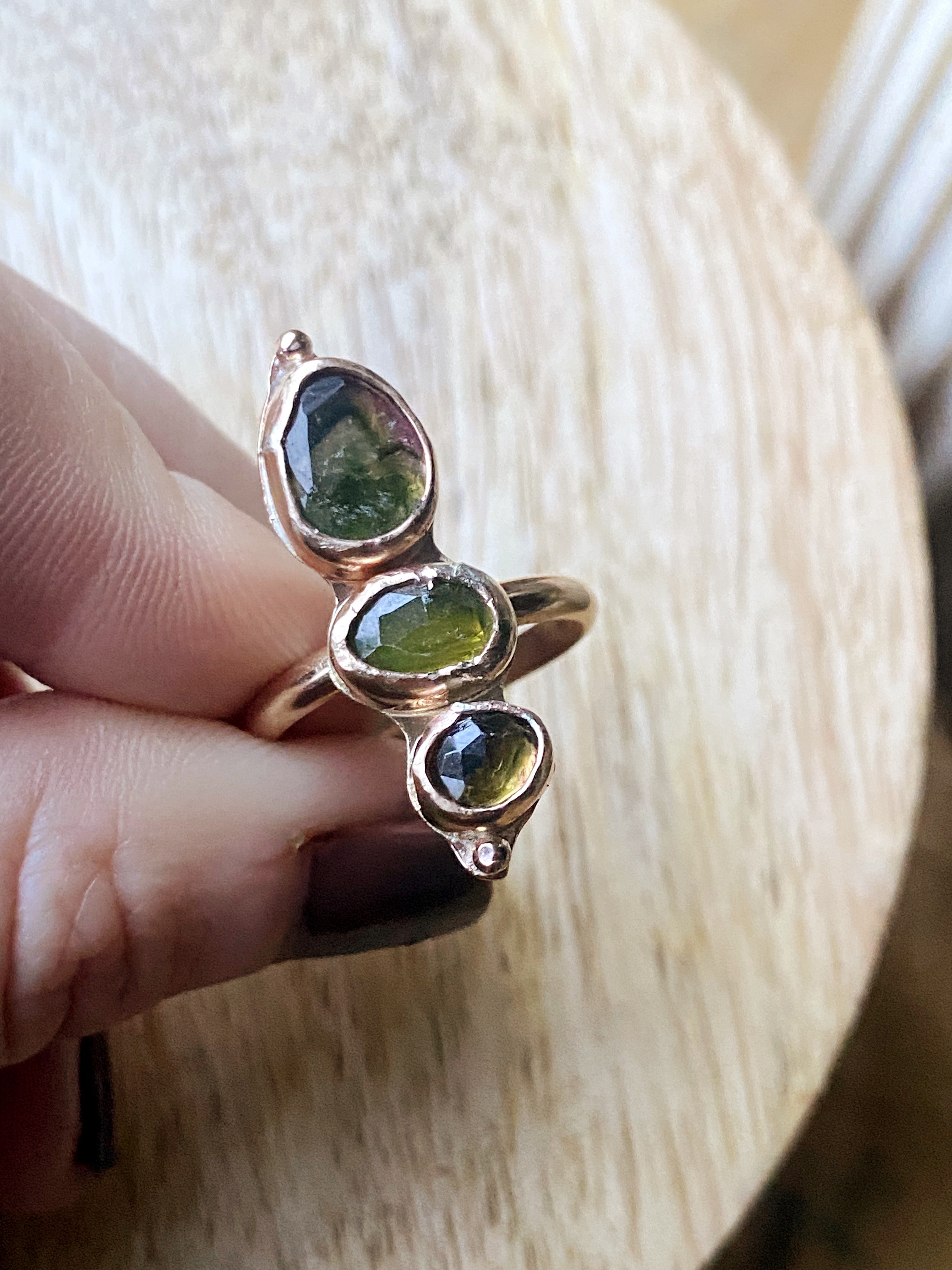 Grüne Leichtigkeit Ring