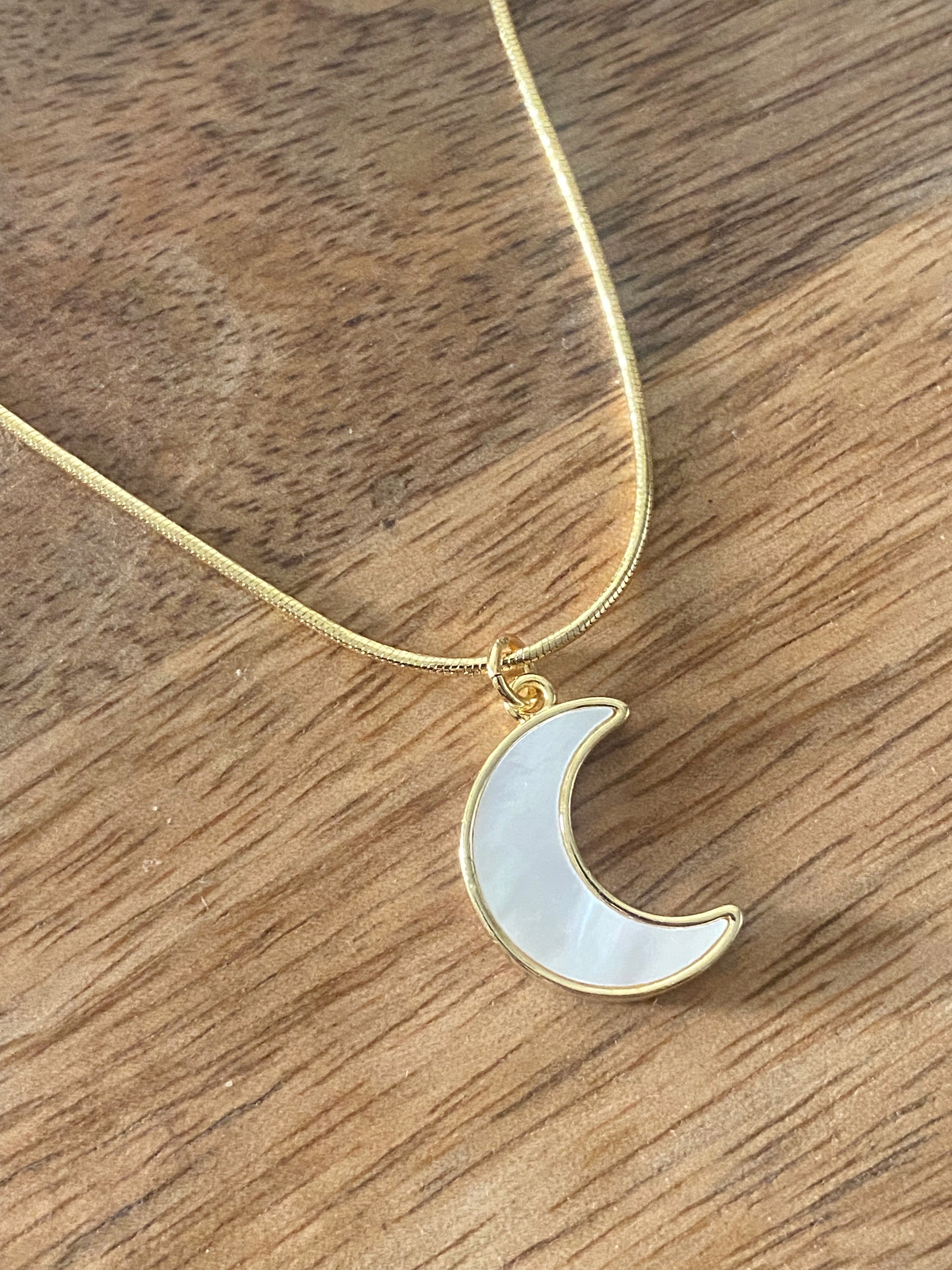 Muschel Mond Kette
