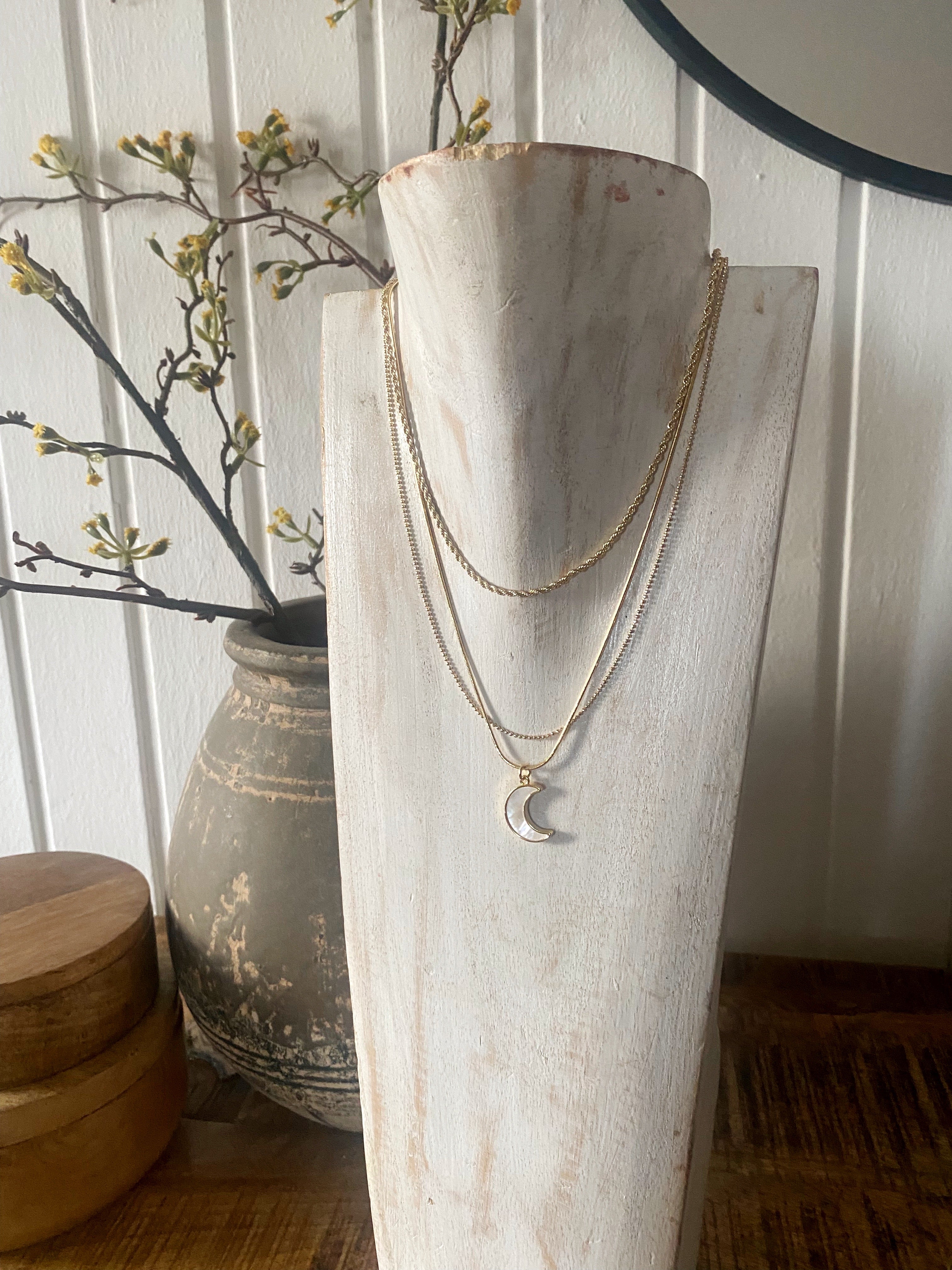 Muschel Mond Kette
