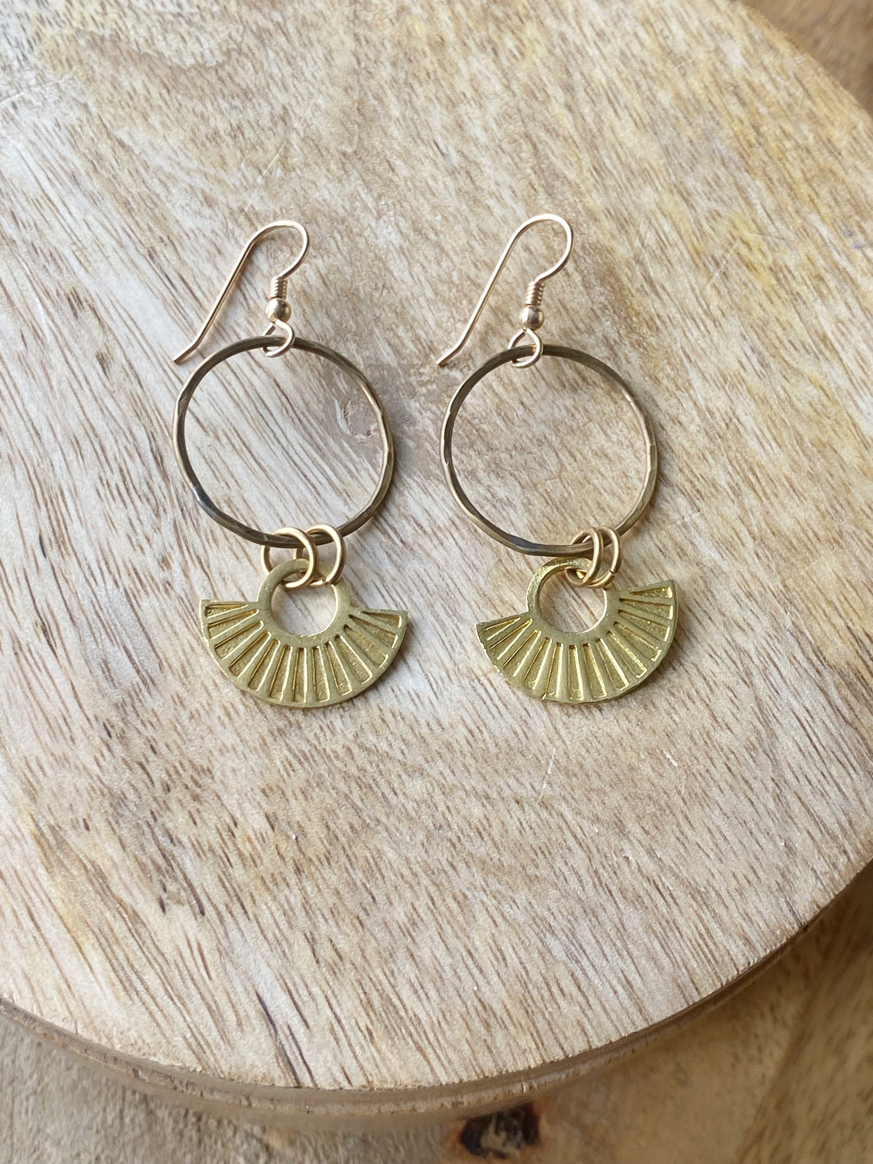 Golden Inka Ohrringe