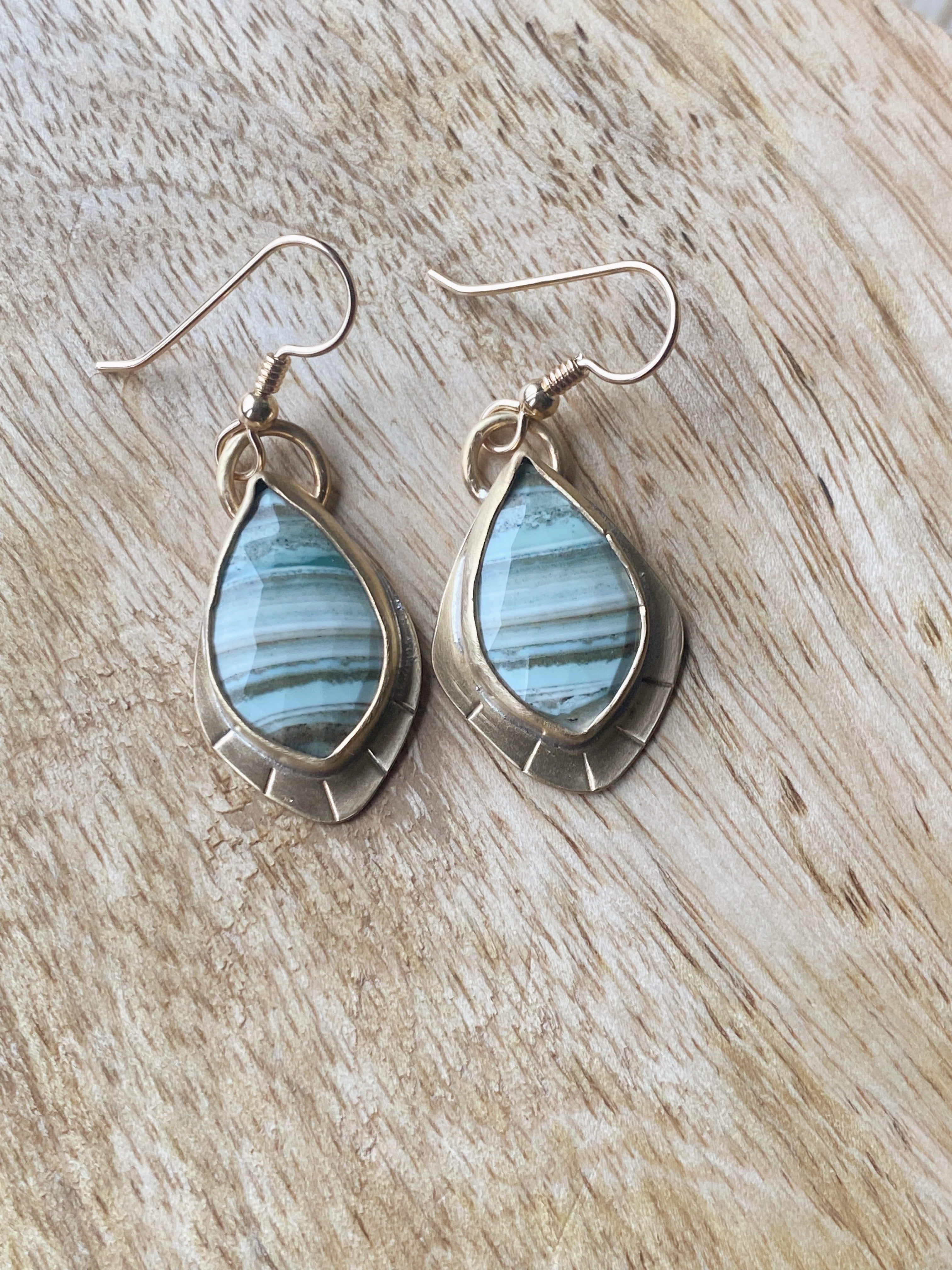 Hoffnung in Streifen Ohrringe